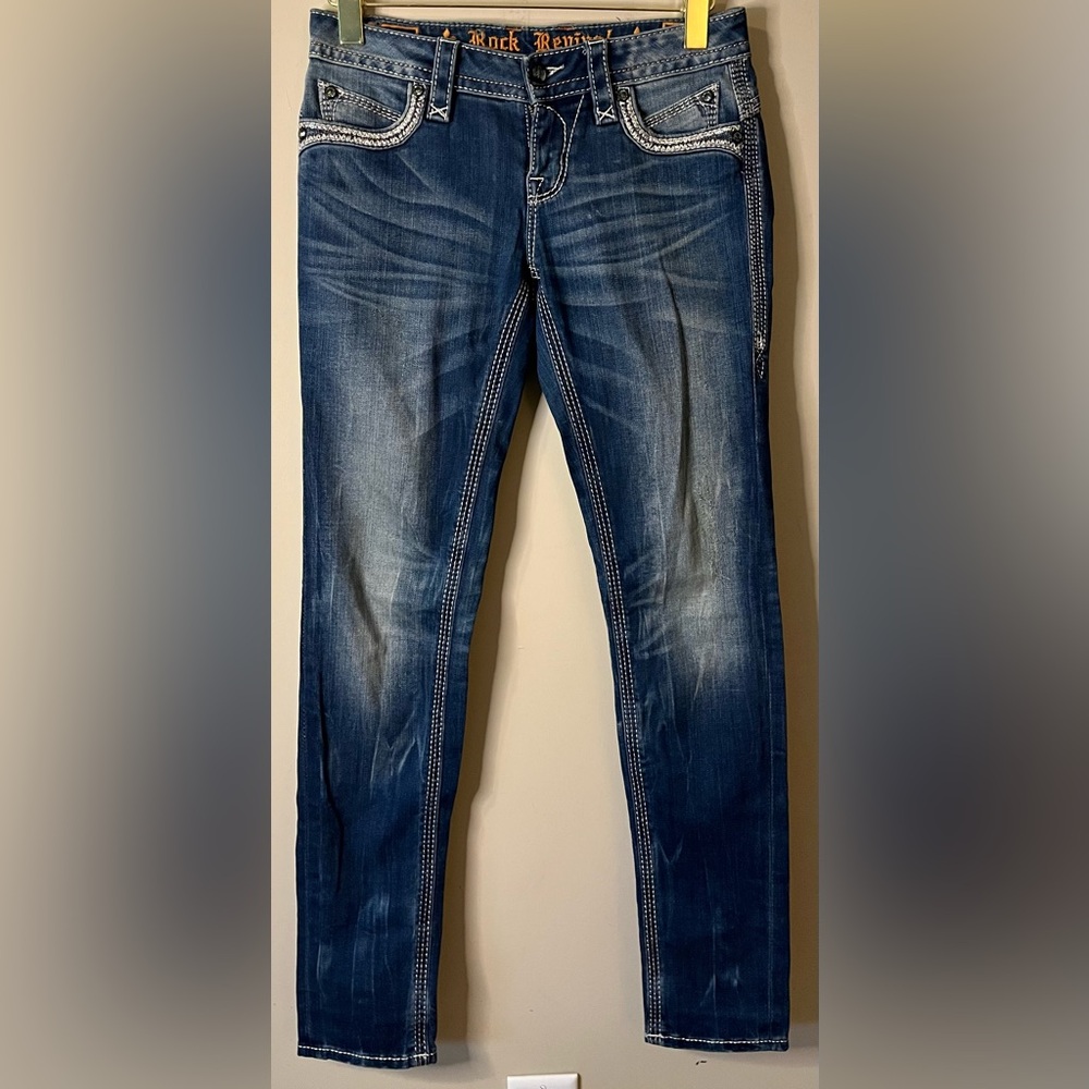 Rock Revival Women’s Sz 26 x 31” inseam Ellie Skinny Jeans